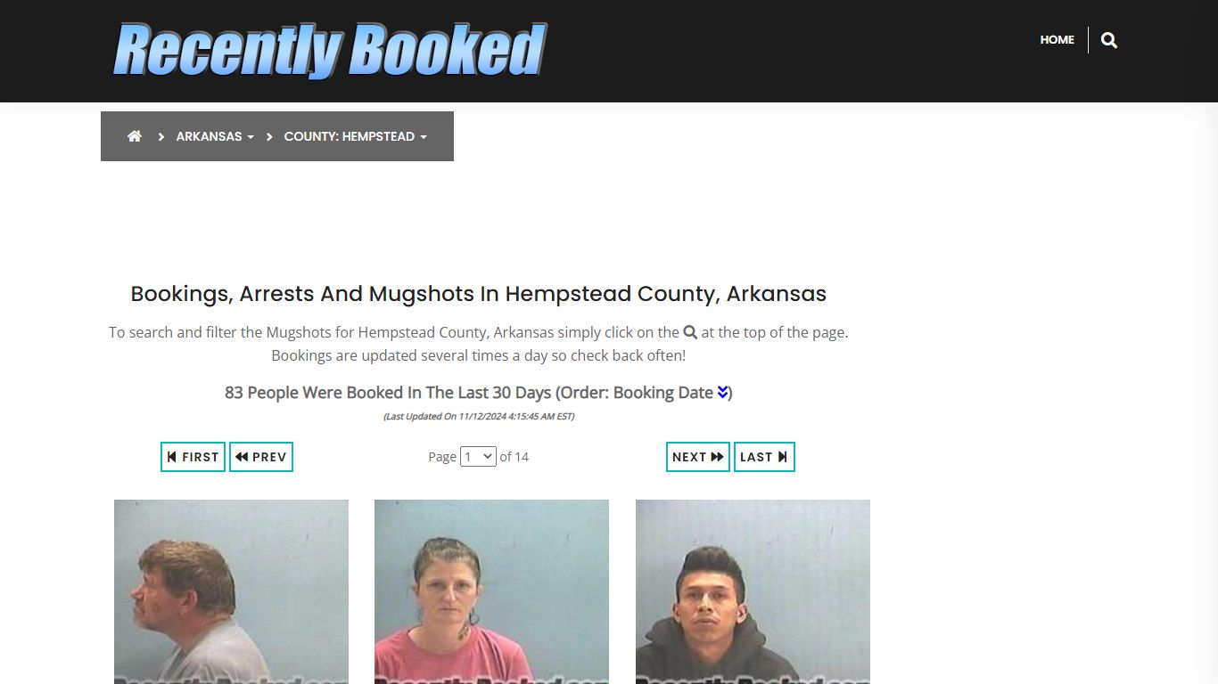 Bookings, Arrests and Mugshots in Hempstead County, Arkansas